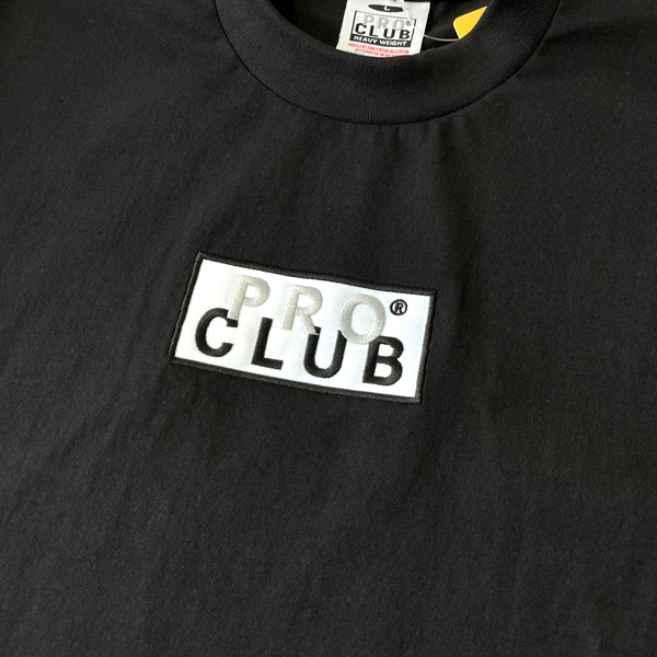 PRO CLUB プロクラブ ボックスロゴ Tシャツ ブラック [BEVERLEY