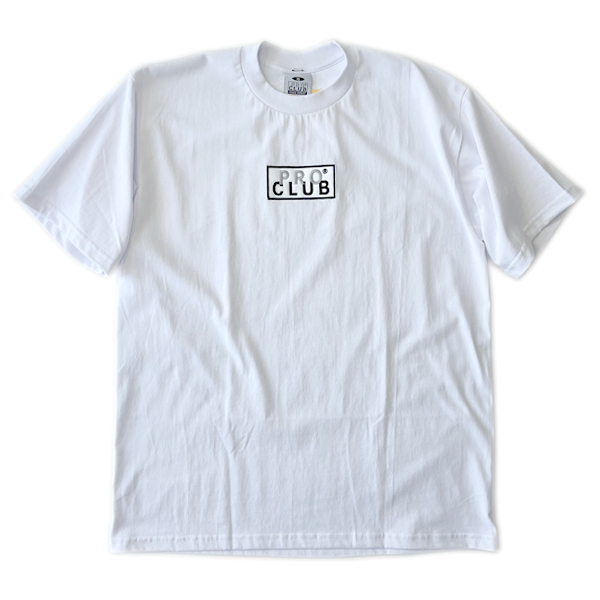 PRO CLUB　プロクラブ　ボックスロゴ　Tシャツ　ホワイト