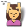 PINTRILL　ピントリル　Emoji　ピンズ　Girl Massage Pin
