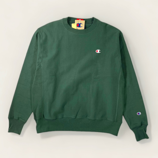 Champion　チャンピオン　リバースウィーブ　クルースウェット　モスグリーン　アメリカ規格