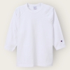 Champion　チャンピオン　T1011　ティーテンイレブン　ラグラン3/4スリーブTシャツ　ホワイト　MADE IN USA C5-P404