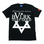 BEVERLEY ROCK　ビバリーロック　HEXAGRAM STAY GOLD　Tシャツ　ブラック