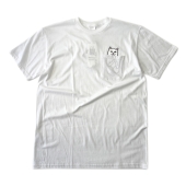 RIPNDIP　リップンディップ　LORD NERMAL　ポケットTシャツ　ホワイト