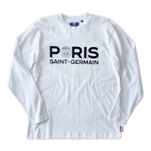 PARIS SAINT-GERMAIN　PSG　パリサンジェルマン　パフプリント　ロングTシャツ　ホワイト