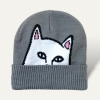 RIPNDIP　リップンディップ　ニットキャップ　ビーニーキャップ　チャコールグレー