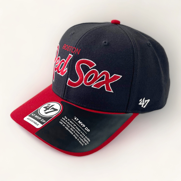 47BRAND　ボストン　レッドソックス　スナップバックキャップ　ネイビー/レッド　Red Sox Replica Script '47 MVP DP Navy x Red