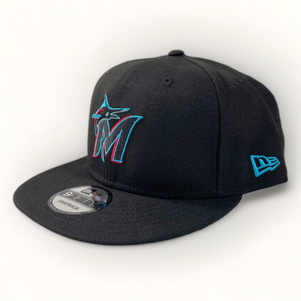 NEW ERA　Miami Marlins　9FIFTY　ニューエラ　マイアミ　マーリンズ　スナップバックキャップ　ブラック