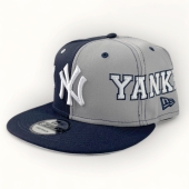 NEW ERA　New York Yankees　9FIFTY　ニューエラ　ニューヨーク　ヤンキース　スナップバックキャップ　ネイビー/グレー