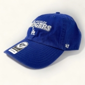 47BRAND　ロサンゼルス　ドジャース　ローキャップ　クリーンナップ　ロイヤルブルー　Dodgers Yakker '47 CLEAN UP Royal